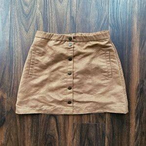 H&M Suede Mini Skirt